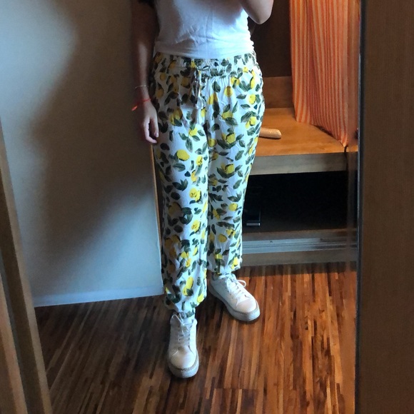 Lemon pattern lightweight joggers - Picture 8 of 8